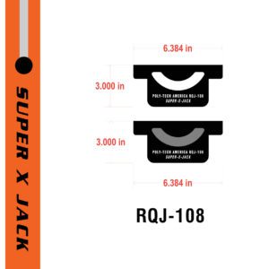 Super-X Vertical Jack Mount Handle (Perpendicular to mounting surface)